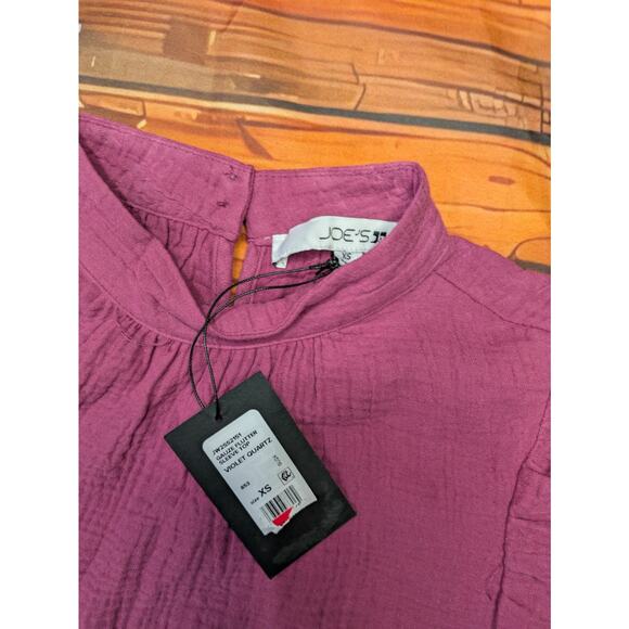 NWT Joe’s Cotton Gauze Flutter Sleeve Top in Rose-Size XS - Picture 3 of 5